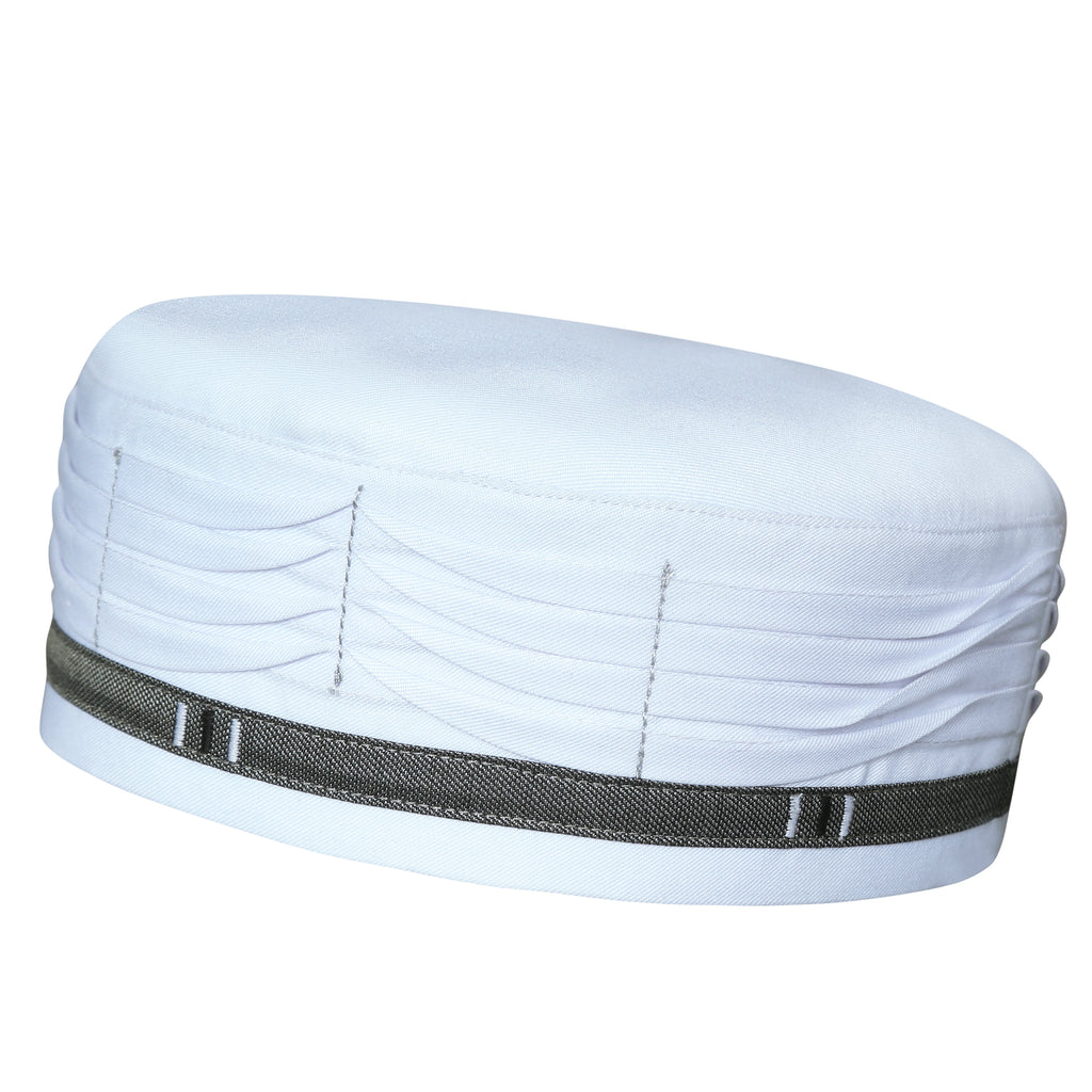 Bin Fiaz Azlan Premium Stitched Kufi Hat for Men - Breathable Islamic Salah Cap & Daily Namaz Topi