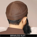 Brimless Mesh Koofi – Premium Islamic Namaz Koofi Topi for Men Breathable Prayer Cap