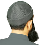 Brimless Mesh Koofi – Premium Islamic Namaz Koofi Topi for Men Breathable Prayer Cap
