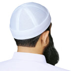 Brimless Mesh Koofi – Premium Islamic Namaz Koofi Topi for Men Breathable Prayer Cap