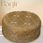 Bin Fiaz Baqir Premium Embroidered Hard Kufi Hat - Luxurious Islamic Cap for Men