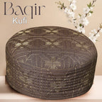 Bin Fiaz Baqir Premium Embroidered Hard Kufi Hat - Luxurious Islamic Cap for Men