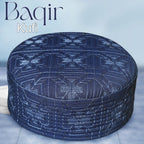Bin Fiaz Baqir Premium Embroidered Hard Kufi Hat - Luxurious Islamic Cap for Men