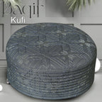 Bin Fiaz Baqir Premium Embroidered Hard Kufi Hat - Luxurious Islamic Cap for Men