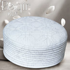 Bin Fiaz Baqir Premium Embroidered Hard Kufi Hat - Luxurious Islamic Cap for Men