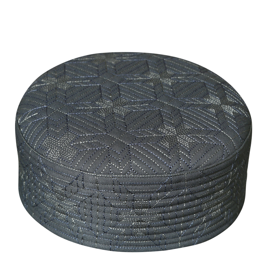 Bin Fiaz Baqir Premium Embroidered Hard Kufi Hat - Luxurious Islamic Cap for Men