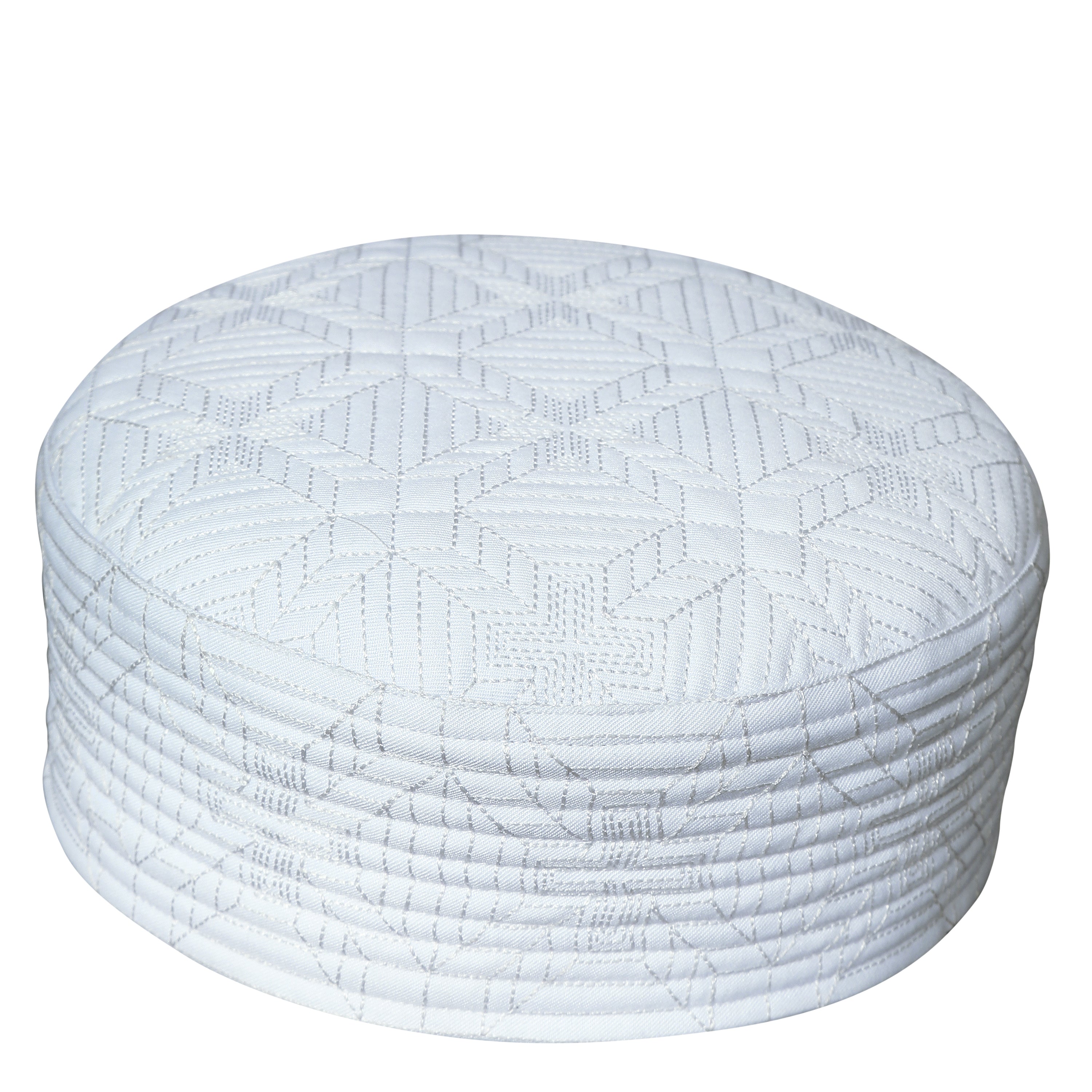 Bin Fiaz Baqir Premium Embroidered Hard Kufi Hat - Luxurious Islamic Cap for Men