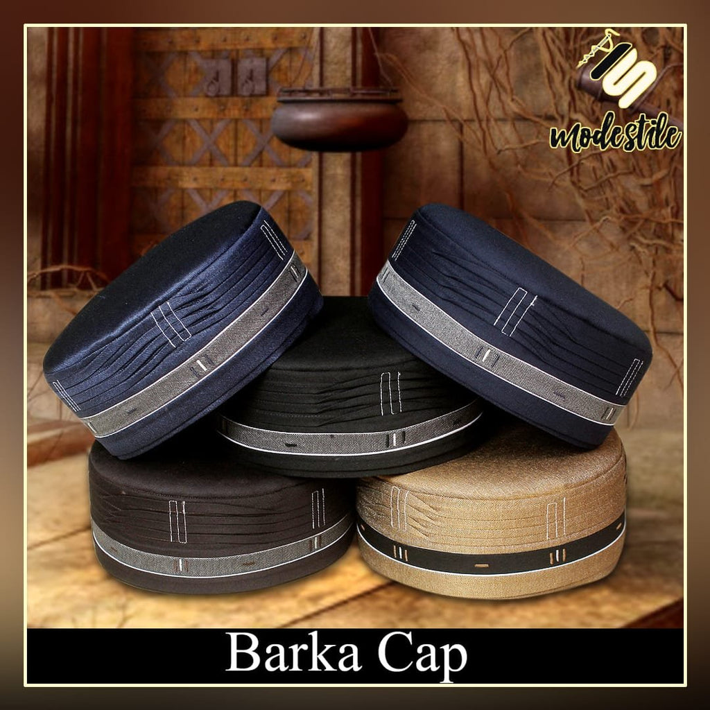 Bin Fiaz Barka Soft Knit Kufi Hat - Travel-Friendly Islamic Skull Cap for Men