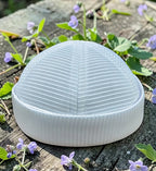Brimless Mesh Koofi – Premium Islamic Namaz Koofi Topi for Men Breathable Prayer Cap