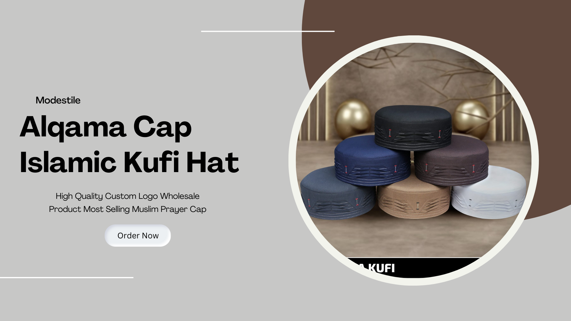 Bin Fiaz Alqama Premium Kufi Hat For Men - Kufi Caps For Men