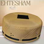 Bin Fiaz EHTESHAM Premium Traditional Kufi Hat - Handmade Muslim Prayer Topi for Men