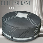 Bin Fiaz EHTESHAM Premium Traditional Kufi Hat - Handmade Muslim Prayer Topi for Men