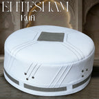 Bin Fiaz EHTESHAM Premium Traditional Kufi Hat - Handmade Muslim Prayer Topi for Men