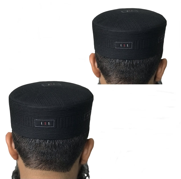 Bin Fiaz Faaris Premium Structured Kufi Hat - Royal Modern Muslim Men’s Prayer Cap