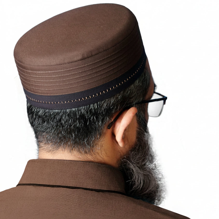 Bin Fiaz Fanan Premium Trendy Kufi Hat Modern Islamic Prayer Cap for Men
