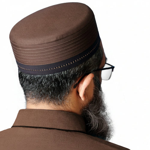 Bin Fiaz Fanan Premium Trendy Kufi Hat Modern Islamic Prayer Cap for Men