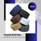 Bin Fiaz Faseeh Premium Prayer Kufi Hat | Executive Islamic Cap for Salah