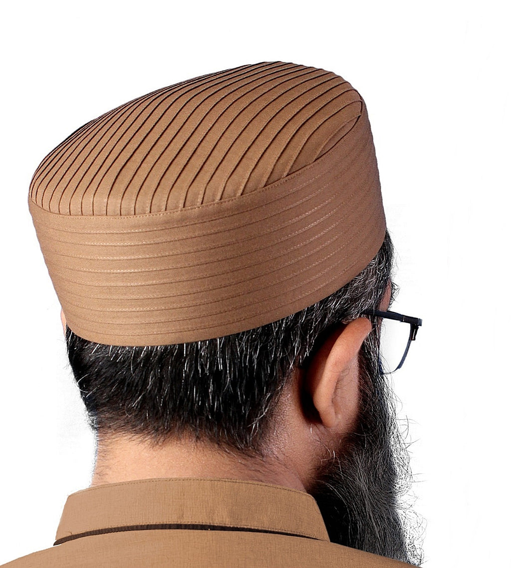 Bin Fiaz Buraaq Luxury Kufi Hat | Elite Suiting Fabric Islamic Cap for Men