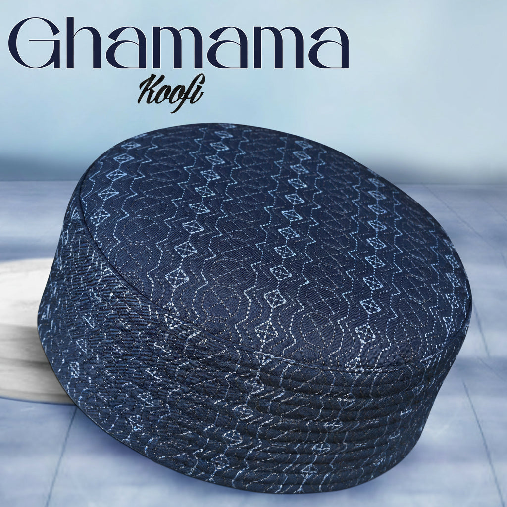 Bin Fiaz Ghamama New Look Kufi Hat - Premium Structured Muslim Men’s Prayer Cap