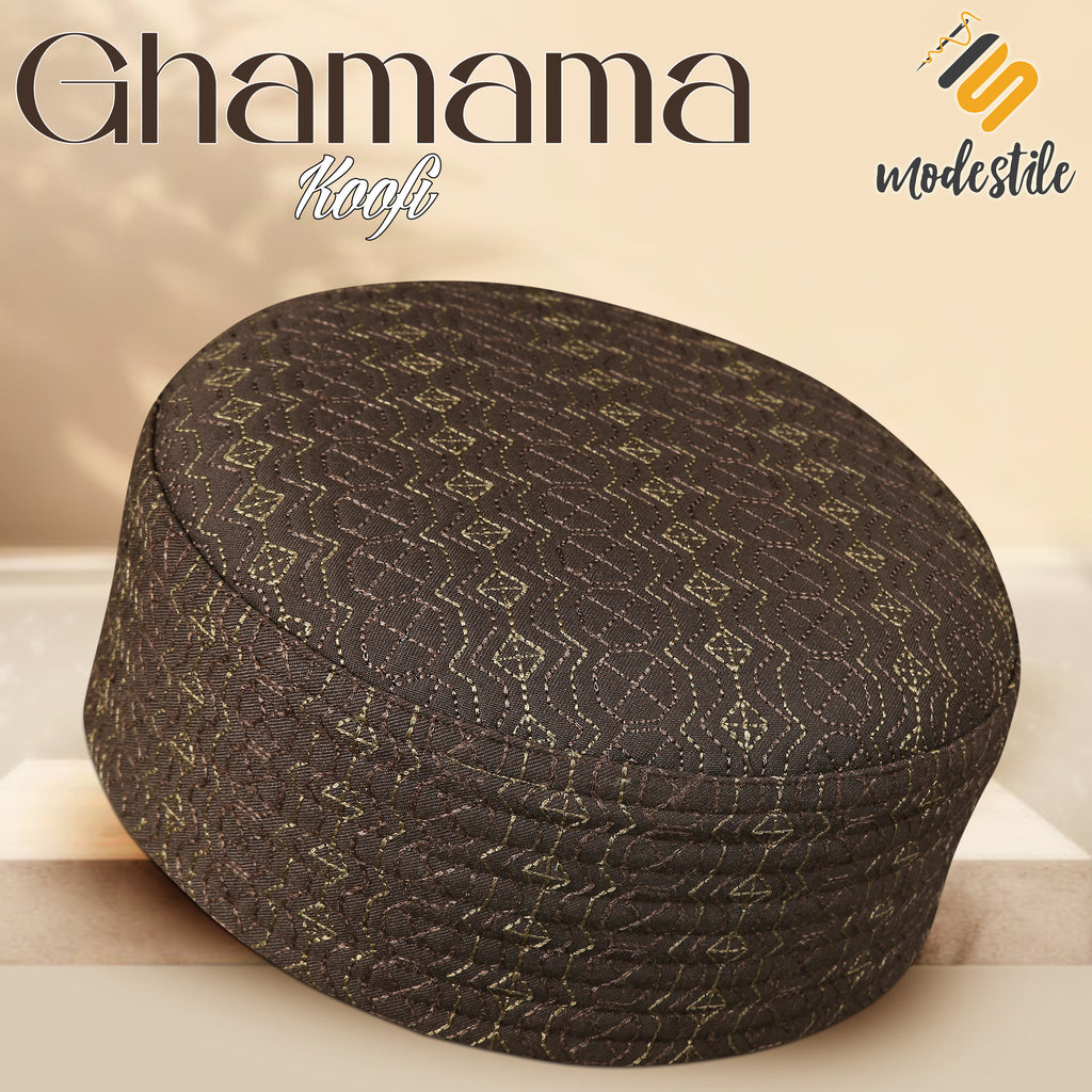 Bin Fiaz Ghamama New Look Kufi Hat - Premium Structured Muslim Men’s Prayer Cap