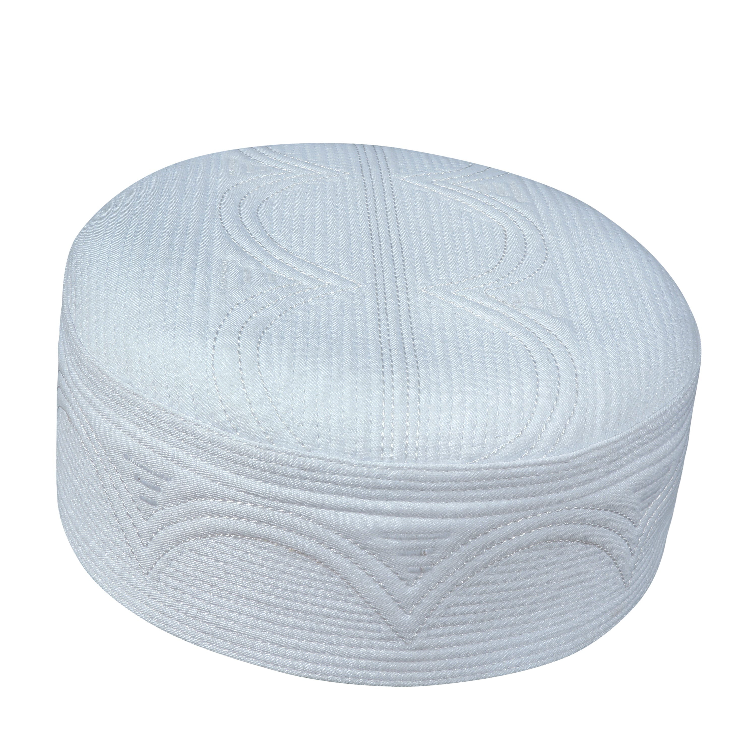 Bin Fiaz Hajjaj Premium Structured Kufi Hat - Royal Muslim Men’s Prayer Cap