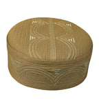 Bin Fiaz Hajjaj Premium Structured Kufi Hat - Royal Muslim Men’s Prayer Cap
