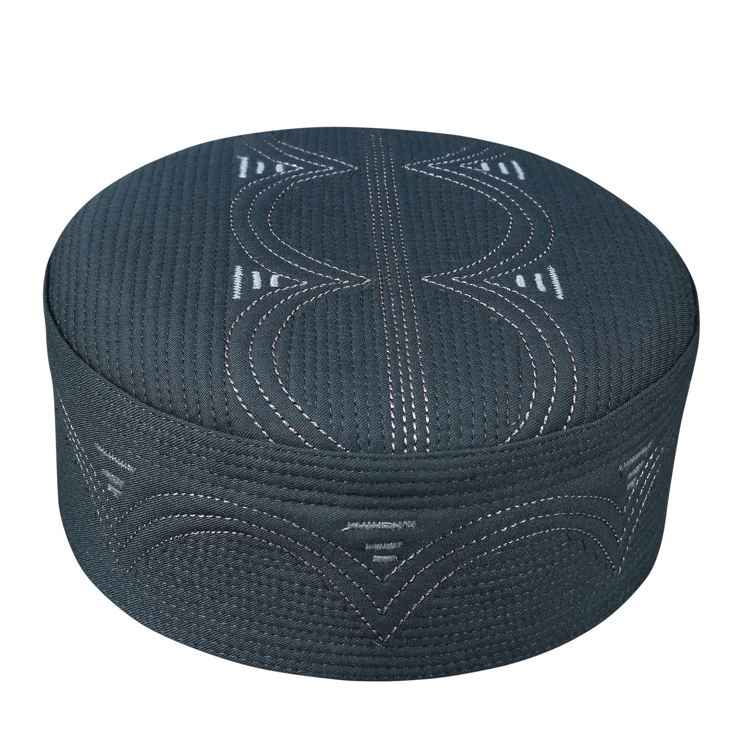 Bin Fiaz Hajjaj Premium Structured Kufi Hat - Royal Muslim Men’s Prayer Cap