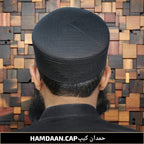 Bin Fiaz Hamdaan Premium Structured Kufi Hat - Royal Muslim Men’s Prayer Cap