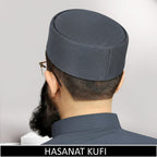 Hasanat Muslim Prayer Kufi for Men - Premium Islamic Salah Cap | Soft & Comfortable Daily Namaz Topi
