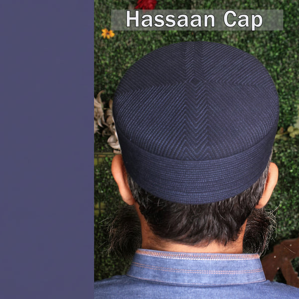 Bin Fiaz Hassan Premium Structured Kufi Hat - Royal Muslim Men’s Prayer Cap