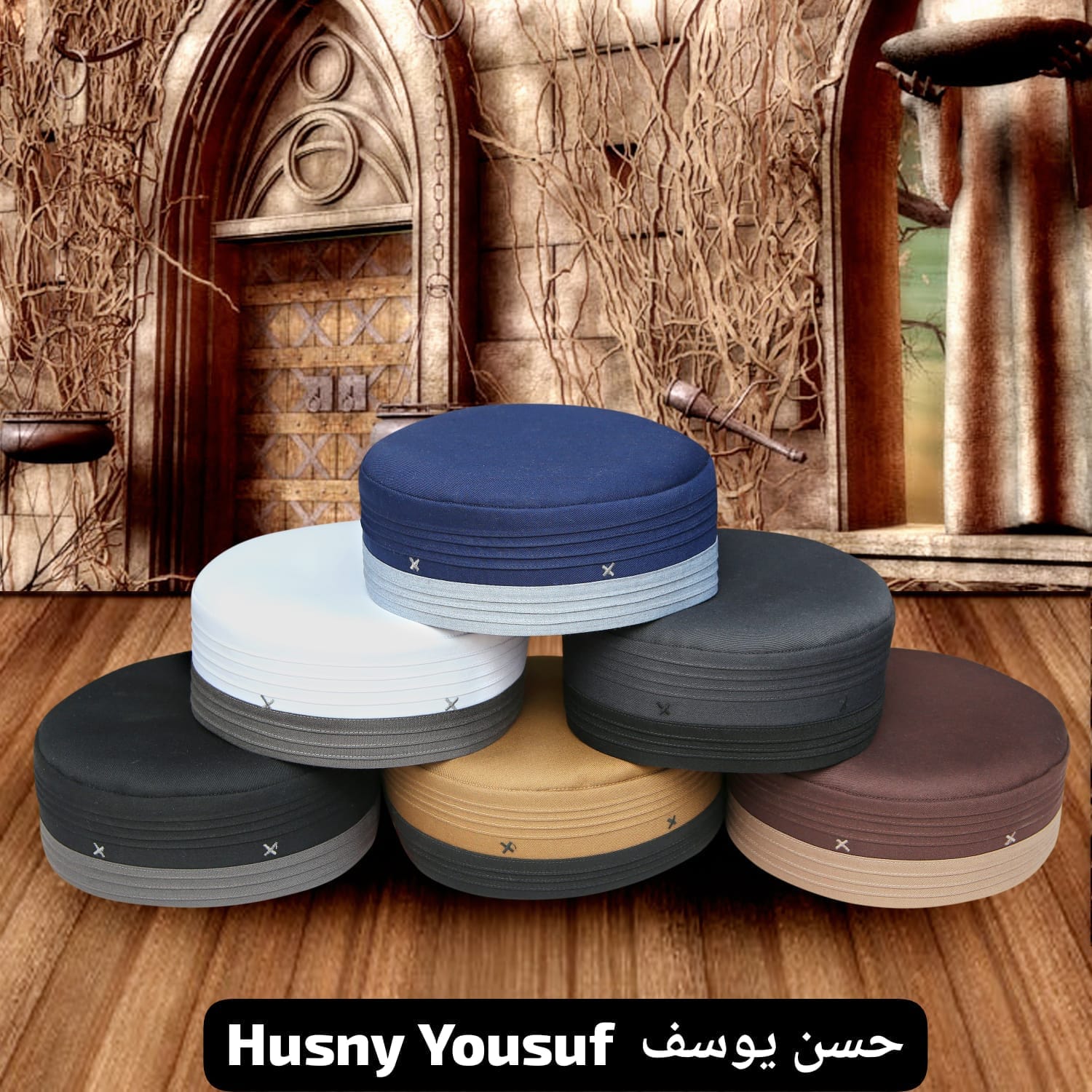 Muslim Husn e Yousuf Prayer Kufi Hat For Mens-Comfortable Islamic Prayer Cap