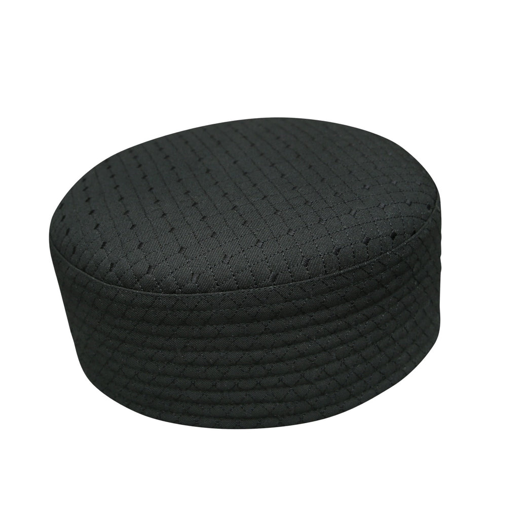 Bin Fiaz Ilyas Premium Structured Kufi Hat - Islamic Prayer Cap for Salah