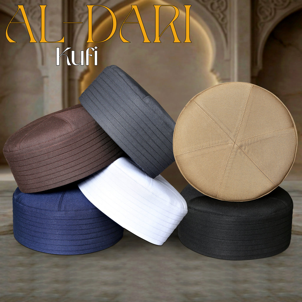 Bin Fiaz Al-Dari Premium Kufi Hat - Cotton Blend Kufi