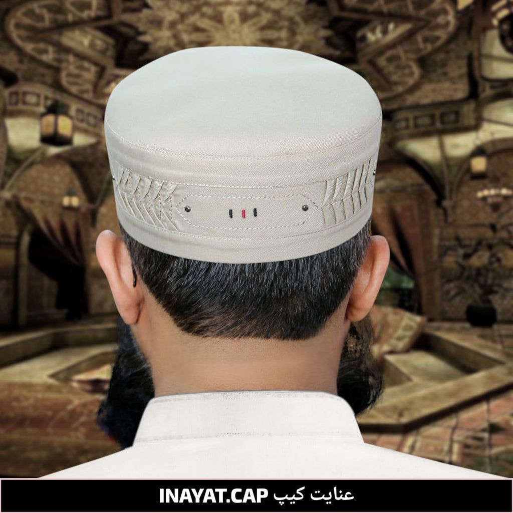 Bin Fiaz Inayat Premium Structured Kufi Hat - Muslim Cap for Everyday Wear