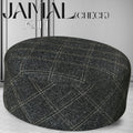 Bin Fiaz Jamal Check Premium Structured Kufi - Printed Check Design Islamic Prayer Cap