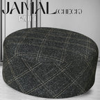 Bin Fiaz Jamal Check Premium Structured Kufi - Printed Check Design Islamic Prayer Cap