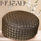 Bin Fiaz Musab Premium Hard Kufi Cap - Embroidered Islamic Prayer Cap