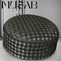 Bin Fiaz Musab Premium Hard Kufi Cap - Embroidered Islamic Prayer Cap