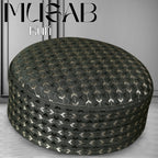 Bin Fiaz Musab Premium Hard Kufi Cap - Embroidered Islamic Prayer Cap