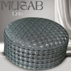 Bin Fiaz Musab Premium Hard Kufi Cap - Embroidered Islamic Prayer Cap