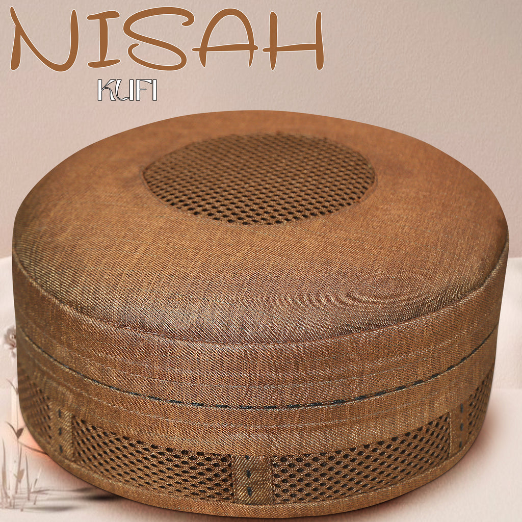 Nisah Muslim Prayer Kufi for Men - Premium Islamic Salah Cap | Soft & Comfortable Daily Namaz Topi