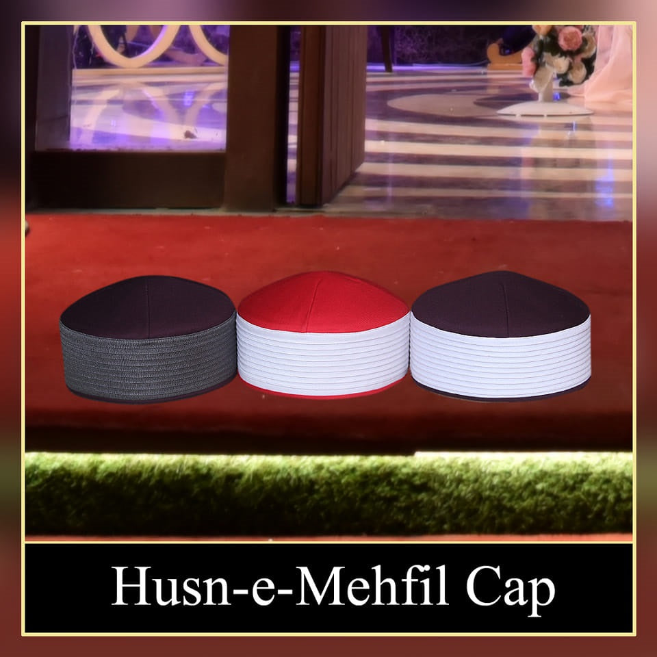 Bin Fiaz Husn E Mehfil Misri Kufi Hat - Traditional Islamic Prayer Headwear for Men