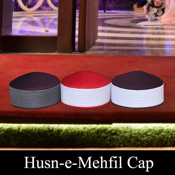 Bin Fiaz Husn E Mehfil Misri Kufi Hat - Traditional Islamic Prayer Headwear for Men