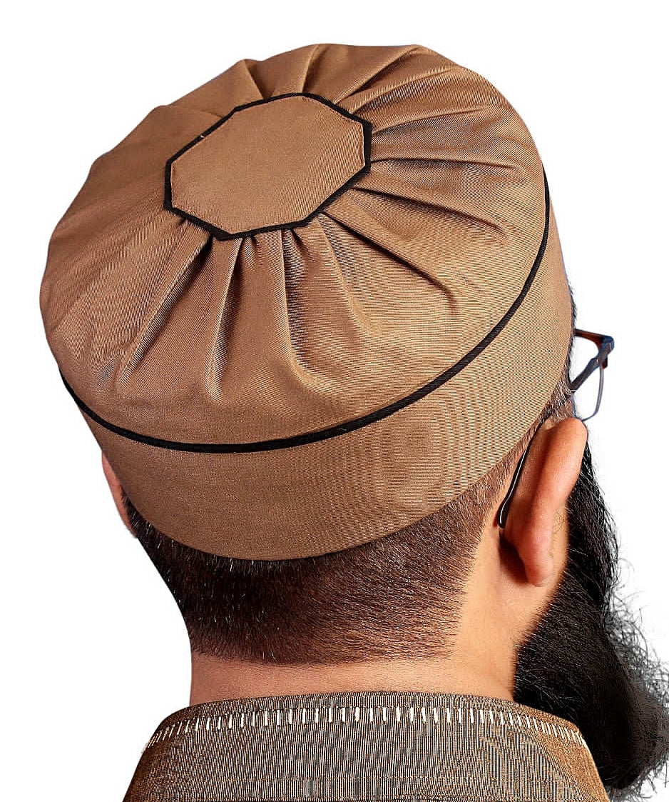Bin Fiaz Aqsa Premium Stitched Kufi Hat for Men - Comfortable Daily Namaz Topi & Islamic Prayer Cap