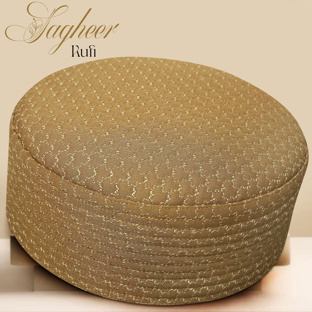 Sagheer Embroidered Kufi Premium Polyester Cotton Prayer Cap