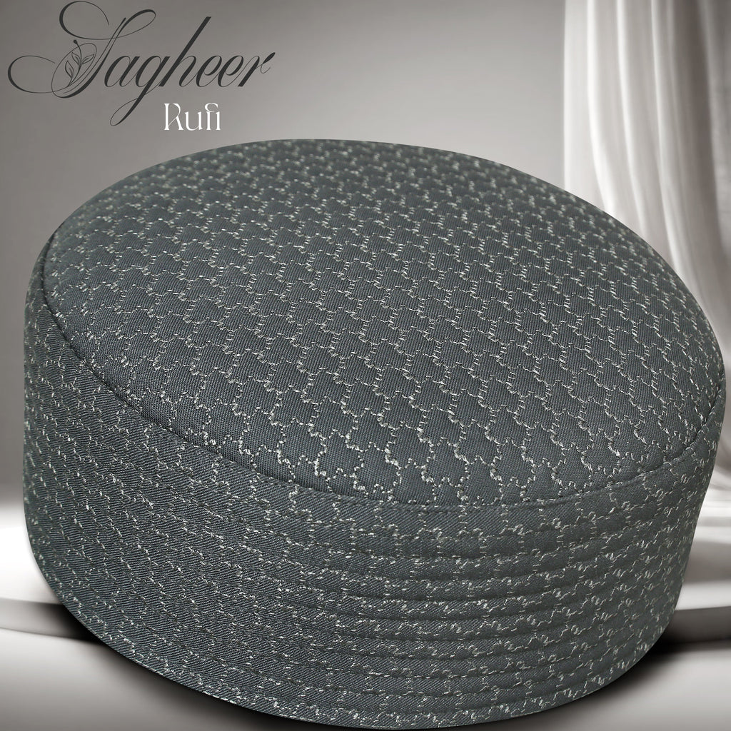 Sagheer Embroidered Kufi Premium Polyester Cotton Prayer Cap