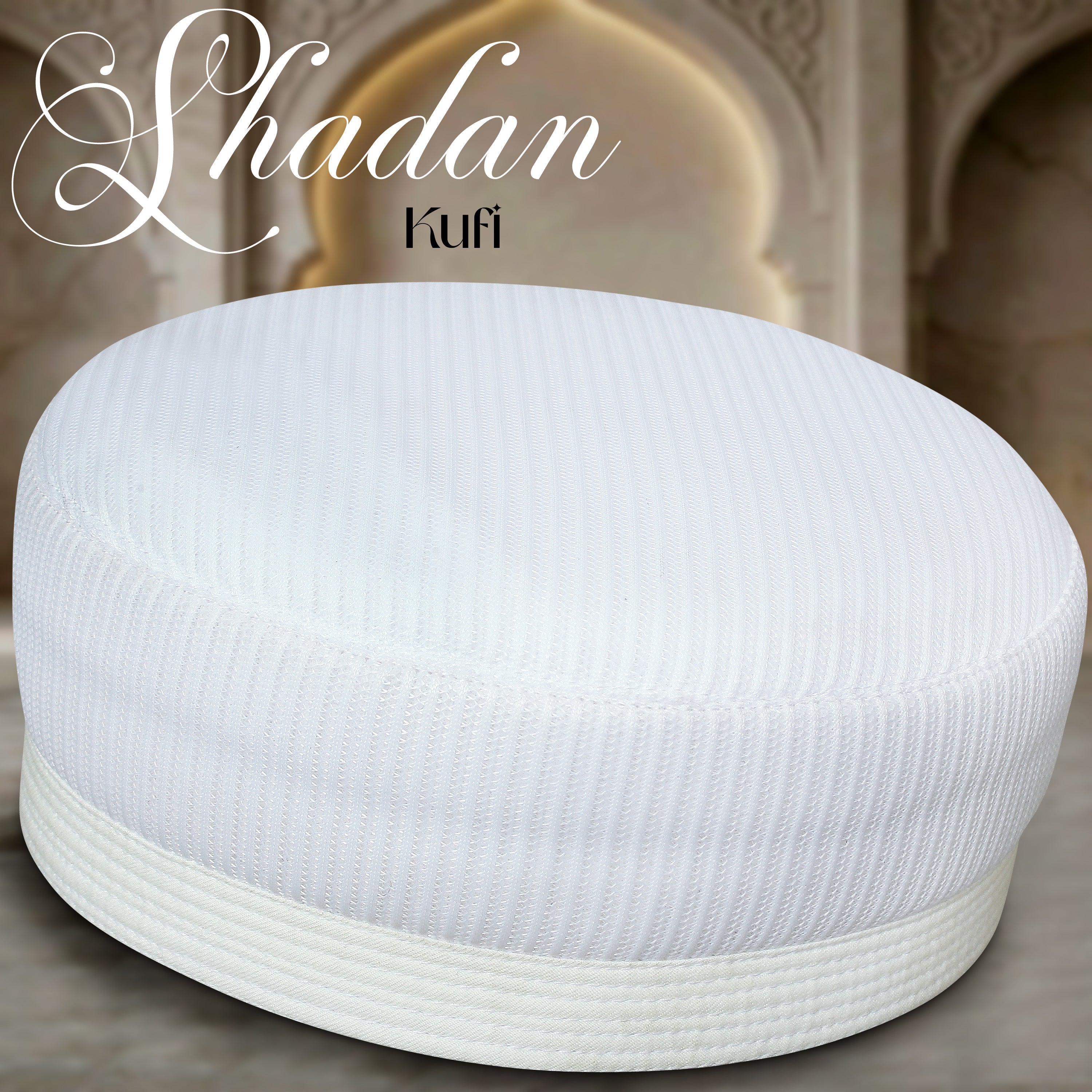 Shadan Mesh Koofi 00-1 – Summer Islamic Namaz Topi with Mesh Fabric
