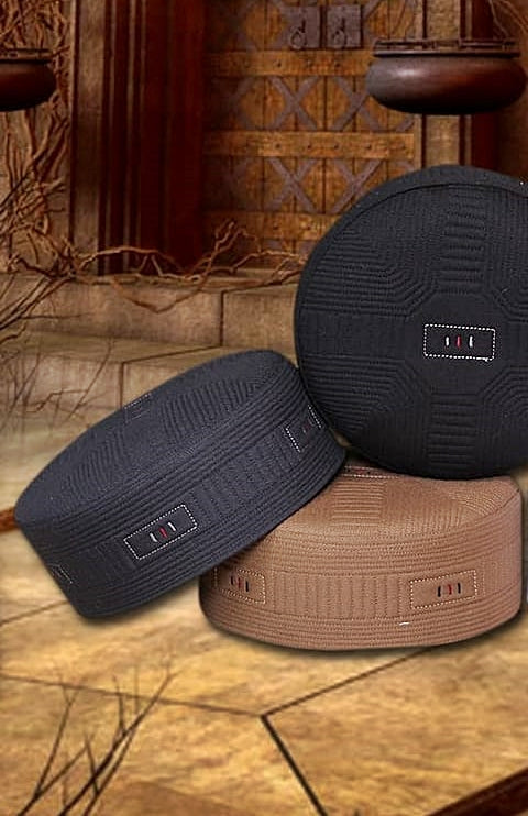 Bin Fiaz Faaris Premium Structured Kufi Hat - Royal Modern Muslim Men’s Prayer Cap