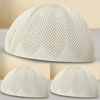 Turkey Knitted Kufi Cap (Pack of 3) – Premium Lightweight Turkish Style Islamic Cap