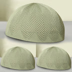 Turkey Knitted Kufi Cap (Pack of 3) – Premium Lightweight Turkish Style Islamic Cap